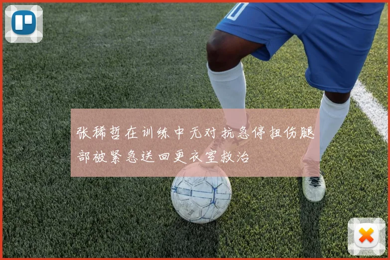 张稀哲在训练中无对抗急停扭伤腿部被紧急送回更衣室救治